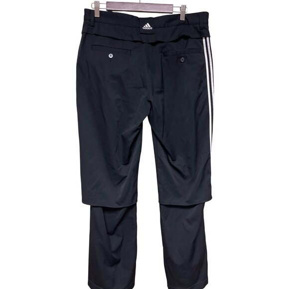 ADIDAS Men's Climacool Vented Black Stripe Golf Trouser Pants Size 34 Athletic - Picture 3 of 8